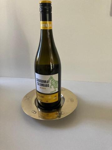 Art Deco wine coaster/onderzetter fles, plant beschikbaar voor biedingen