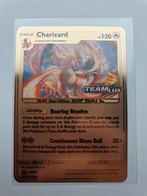 Charizard Team Up sun & moon SM158 Promo Pokemon metal card, Ophalen of Verzenden, Nieuw, Losse kaart