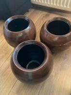 3 Bloempotten van Intratuin, 25 tot 40 cm, Rond, Ophalen of Verzenden, Zo goed als nieuw
