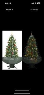 Kunstjerstboom (incl paraplu/sneeuw/licht/balken/muziek), Diversen, Kerst, Ophalen, Zo goed als nieuw