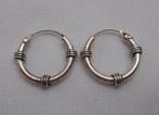 Zilveren oorringen unisex nr.595, Hangers, Verzenden, Zo goed als nieuw, Zilver