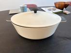 Ikea SENIOR - gietijzer - Braadpan met deksel, wit - 5 l, Ophalen, Zo goed als nieuw, Gietijzer, Koekenpan of Braadpan
