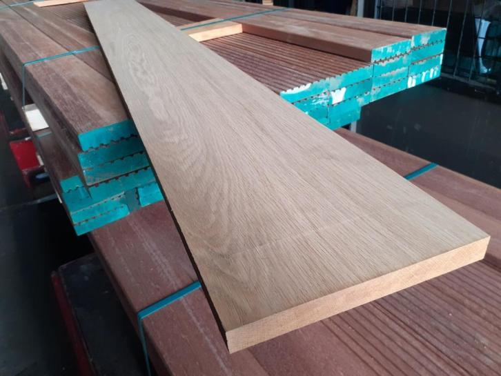 Eiken planken geschaafd 1A kwaliteit 2.5x20.5x205 cm Op=Op, Tuin en Terras, Palen, Balken en Planken, Nieuw, Planken, 180 tot 250 cm