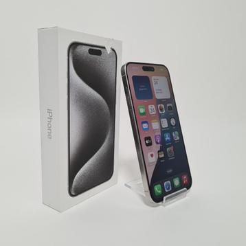 Apple iPhone 15 Pro Max 256GB Titanium Wit | Accu 86% beschikbaar voor biedingen