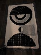 Abstract vloerkleed - Zwart/Wit, 100 tot 150 cm, Wit, Ophalen of Verzenden, Zo goed als nieuw