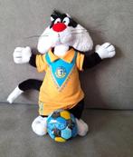 Sylvester knuffel in voetbaloutfit – Looney Tunes, Ophalen of Verzenden, Zo goed als nieuw, Overige typen