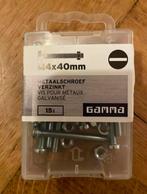 Metaalschroef verzinkt schroef bout moer m4x40mm 13 stuks 3, Ophalen of Verzenden, Zo goed als nieuw