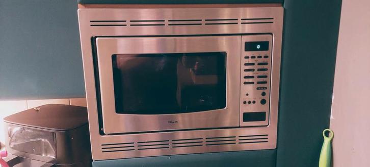 Combi magnetron Pelgrim inbouw hetelucht, Witgoed en Apparatuur, Magnetrons, Gebruikt, Inbouw, Combimagnetron, 45 tot 60 cm, Grill