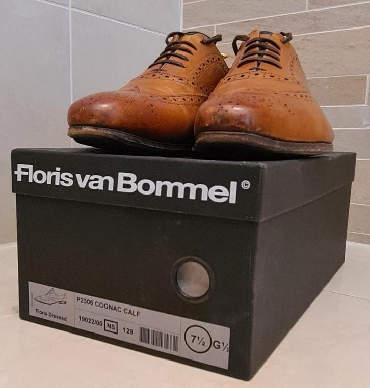 ✅️Floris van Bommel, Model P2306, 7 1/2, Kleding | Heren, Schoenen, Gedragen, Veterschoenen, Overige kleuren, Ophalen of Verzenden
