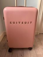Roze SUITSUIT Koffer, Sieraden, Tassen en Uiterlijk, Koffers, Hard kunststof, Zo goed als nieuw, 35 tot 45 cm, Uitschuifbare handgreep