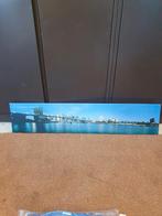 lang smal schilderij met skyline, Minder dan 50 cm, Ophalen of Verzenden, Zo goed als nieuw, Schilderij