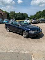 Saab 9-3 2.0 T Cabrio 1998 Blauw, 185PK, Auto's, Saab, Stoelverwarming, 730 kg, 74 €/maand, Zwart