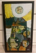 Kees Okx schilderij olieverf op doek Abstract Landschap, Ophalen of Verzenden