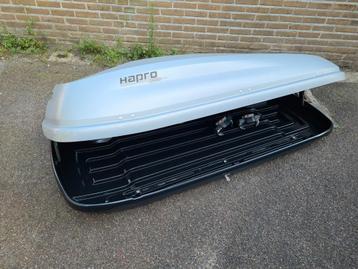 Zeer mooie grote Hapro Carver 6.5 MF grijze dakkoffer skibox beschikbaar voor biedingen