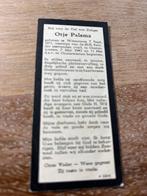 Palsma Otje 1871 Witmarsum 1943 Oosterwierum - 28064, Ophalen of Verzenden, Bidprentje