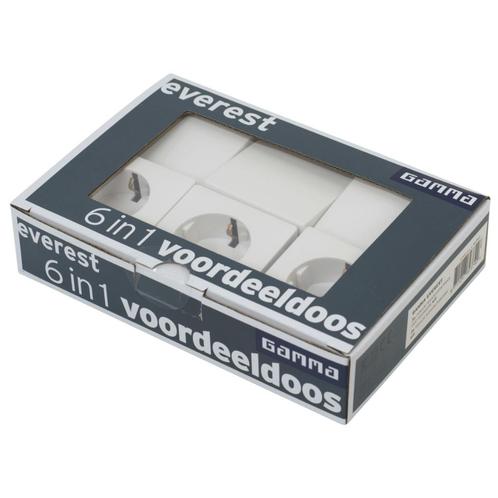 Gamma everest wit schakelmateriaal stopcontact schakelaar, Doe-het-zelf en Verbouw, Elektra en Kabels, Nieuw, Stopcontact, Ophalen of Verzenden