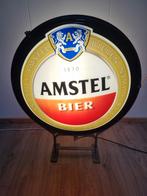Amstel bier lichtbak Verlichting lamp licht bord gevel, Ophalen, Gebruikt, Reclamebord, Plaat of Schild, Amstel