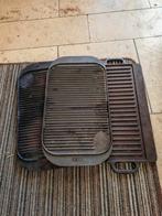 Gietijzeren Grillplaten voor Gasstel - €15/stuk, Ophalen, Gebruikt