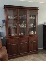vitrine kast kleur koloniaal, Ophalen, Gebruikt, 100 tot 150 cm, 200 cm of meer
