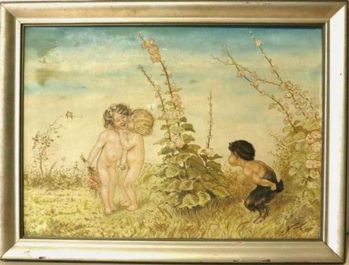 antiek schilderij van of naar Georges Redon titel: lénvie, Antiek en Kunst, Kunst | Schilderijen | Klassiek, Ophalen