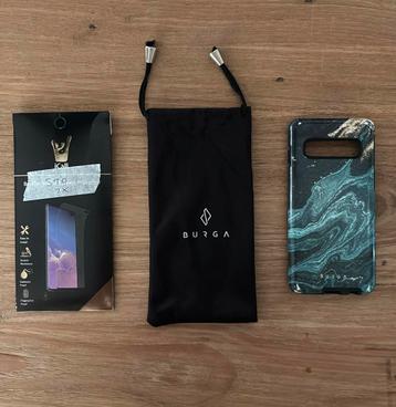 Samsung S10 Burga telefoonhoes + 2 screenprotectors beschikbaar voor biedingen