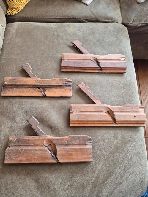 4 antieke sponningschaven te koop, Antiek en Kunst, Antiek | Gereedschap en Instrumenten, Ophalen of Verzenden
