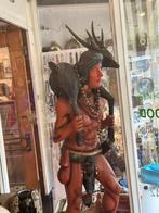 Houtgesneden Inheemse Amerikaanse standbeelden met Leeuw, Ophalen, Zo goed als nieuw