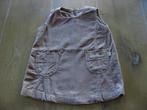 leuke taupe smalle rib overgooier / jurkje, maat 80, Verzenden, Zo goed als nieuw, Meisje, Jurkje of Rokje