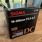 Sigma 18-200mm F3.5-6.3 DC Telelens Canon, Spiegelreflex, Canon, Ophalen of Verzenden, Zo goed als nieuw