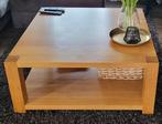 Massief eiken Salontafel, Huis en Inrichting, Tafels | Salontafels, Ophalen, Gebruikt, Eikenhout, Minder dan 50 cm