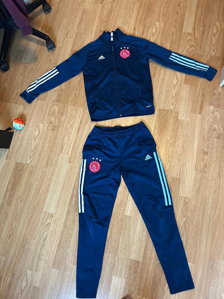 Ajax pak meisjes, Kleding | Dames, Sportkleding, Zo goed als nieuw, Overige typen, Maat 34 (XS) of kleiner, Blauw, Ophalen of Verzenden