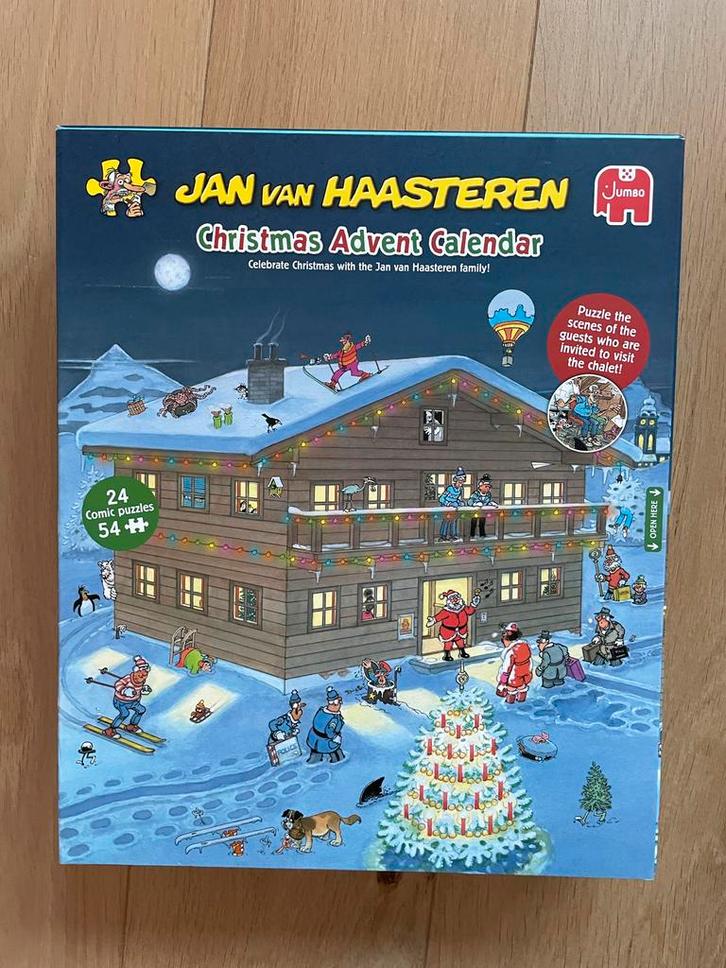 Jan van Haasteren Adventskalender Puzzel, Hobby en Vrije tijd, Denksport en Puzzels, Nieuw, Legpuzzel, Minder dan 500 stukjes