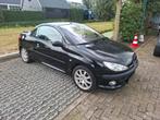 Peugeot 206 1.6 16V CC 2003 Zwart, Voorwielaandrijving, 4 cilinders, Cabriolet, 4 stoelen