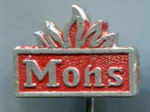 Mons kachels en Haarden zilverkleurig speldje ( M_138 ), Verzamelen, Speldjes, Pins en Buttons, Zo goed als nieuw, Speldje of Pin