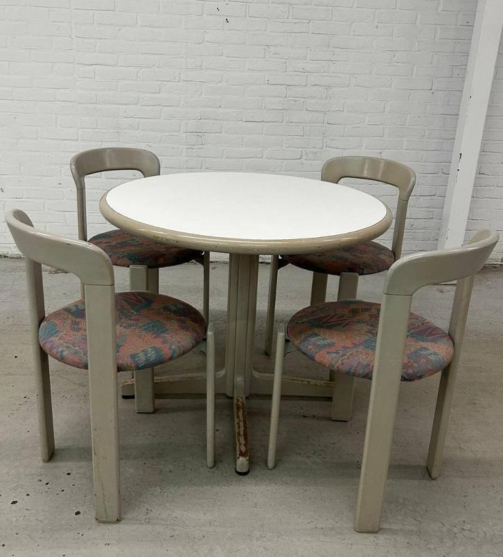 7 x Vintage Bruno Rey - Kusch & Co tafels, Huis en Inrichting, Complete eetkamers, Gebruikt, 4 tot 6 stoelen, Ophalen of Verzenden