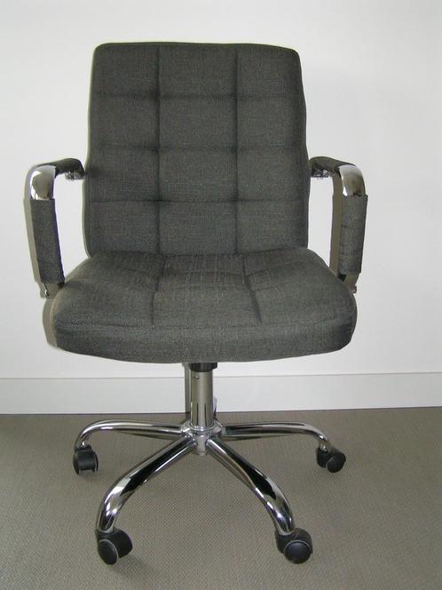 Donker grijze stoffen bureaustoel., Huis en Inrichting, Bureaustoelen, Nieuw, Bureaustoel, Grijs, Ophalen of Verzenden