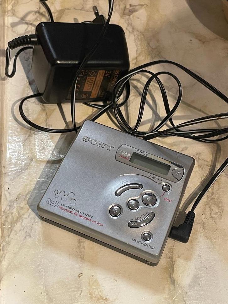 Sony Minidisc walkman recorder MZ-R501, Audio, Tv en Foto, Walkmans, Discmans en Minidiscspelers, Minidisc-speler, Ophalen of Verzenden