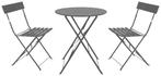 BISTROSET TUINSET BISTRO TUIN SET TAFEL STOEL METAAL, 2 zitplaatsen, Overige materialen, Bijzettafel, Nieuw