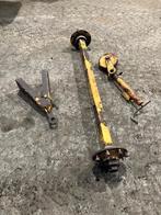 Veenhuis-as + banden, steunpoot, dissel, Ophalen