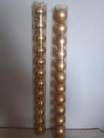 2x 12 Kerstballen, goudkleurig, Diversen, Kerst, Ophalen, Zo goed als nieuw