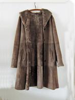 ARMA taupe Lammy coat maat 44 / lange lamsvel jas, zgan, Bruin, Arma, Maat 42/44 (L), Ophalen of Verzenden