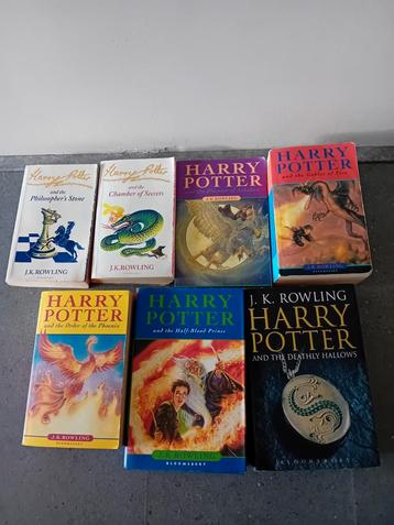 Harry Potter boeken Engelstalig deel 1 tm 7 J.K. Rowling beschikbaar voor biedingen
