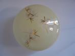 vintage '50 lampenkap crème goud glas Japan, Huis en Inrichting, Lampen | Lampenkappen, Gebruikt, Verzenden, Crème, Minder dan 25 cm