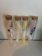 Glazen Flesjes met Decoratie - Set van 4, Ophalen of Verzenden, Nieuw, Overige typen