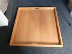 Teakhouten dienblad / puzzelblad. 90 x 90 cm., Huis en Inrichting, Woonaccessoires | Dienbladen, Ophalen, Gebruikt, Vierkant, Hout