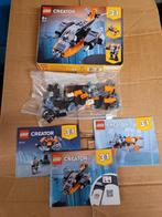 Lego Creator 3 in 1 31111 cyber drone robot ruimte scooter, Ophalen of Verzenden, Zo goed als nieuw, Complete set, Lego