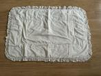 Dekentje voor box of ledikant. Wit. Broderie., Ophalen of Verzenden, Gebruikt, 85 tot 100 cm, Deken