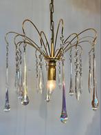 Vintage hanglamp murano teardrop kroonluchter opaline, Huis en Inrichting, Lampen | Hanglampen, Ophalen of Verzenden