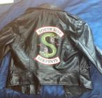 Riverdale South Side Serpents leren jas, Ophalen, Gedragen, Maat 36 (S), Zwart