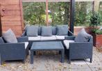 Tuinset zwart met kussen, Ophalen of Verzenden, Zo goed als nieuw